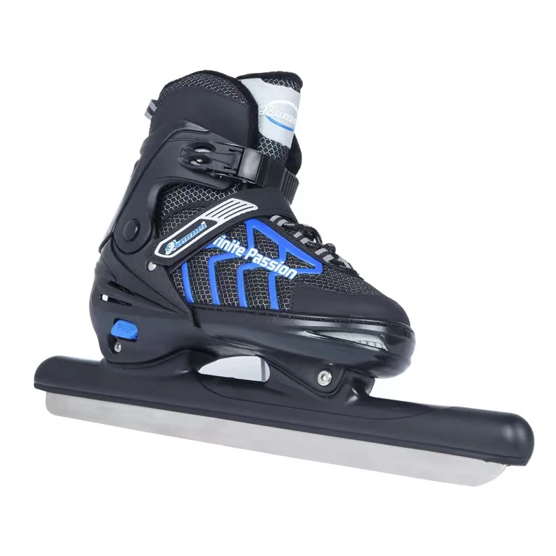 Adjustable Kids Ice Speed Skating Shoes Adult Children Ice Skates Warm Ball Knife Ice Blade Sneakers Patines Men Women