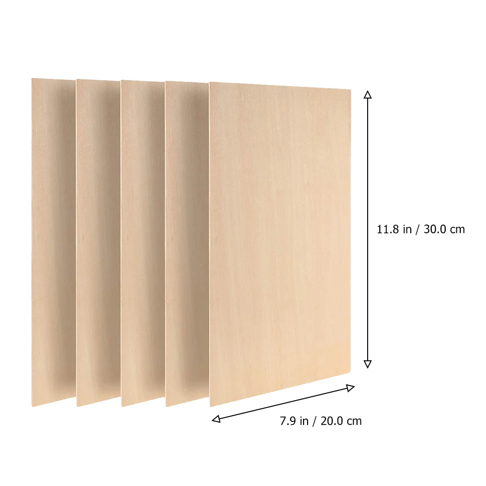

Wood Wooden Diy Blank Chips Pieces Unfinishedaccessories Painting Rectangular Boards Sheets Slices Balsa Crafts Craft Decorative