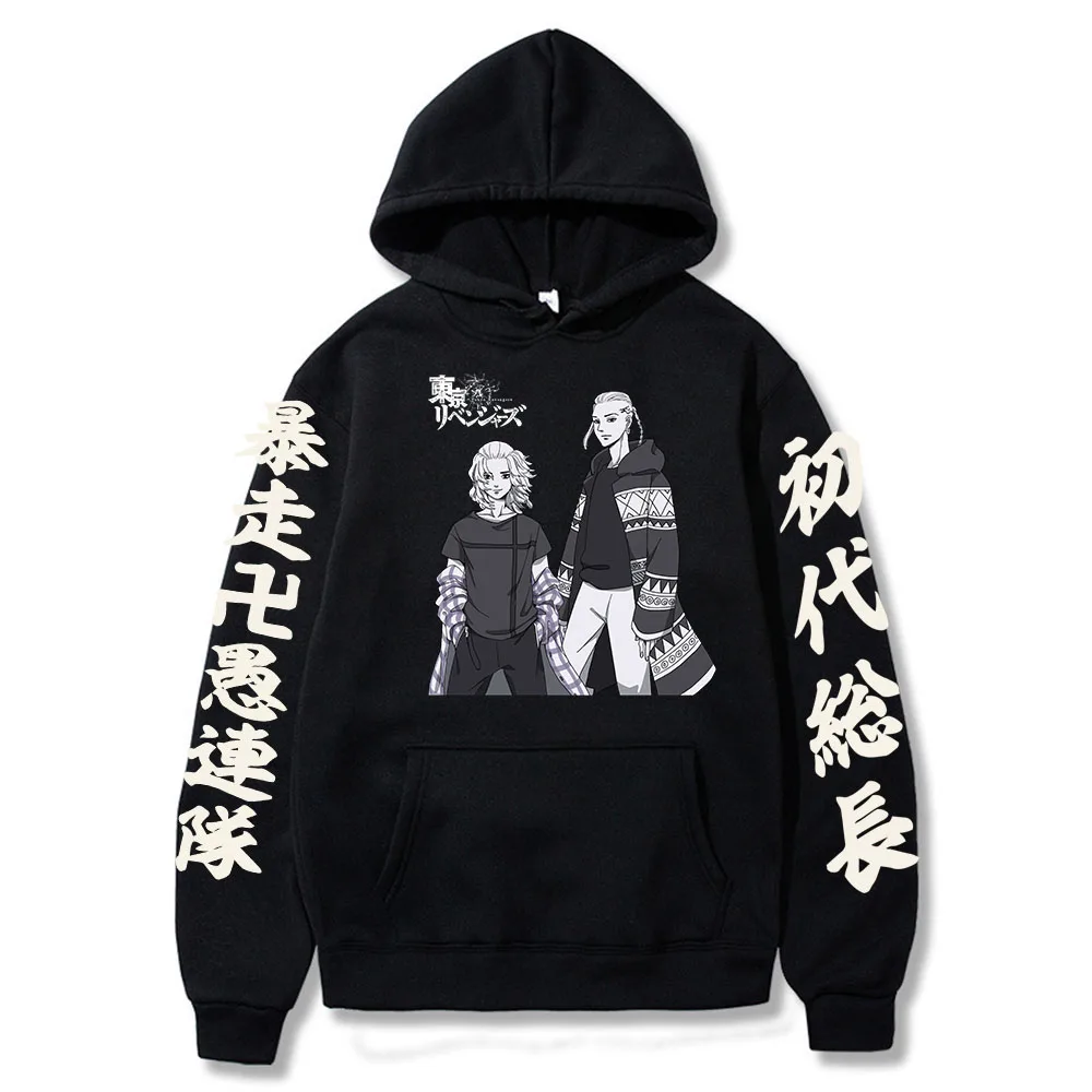 

2022 Anime Tokyo Revengers Unsex Hoodies Mikey Graphic Long Sleeve Sweatshirts Harajuku Men's Clothes