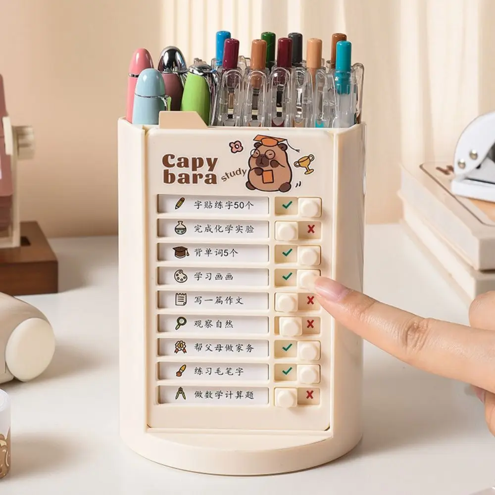 Дырокол самодисциплины 360° ° Вращающийся держатель для ручек. Контрольный список