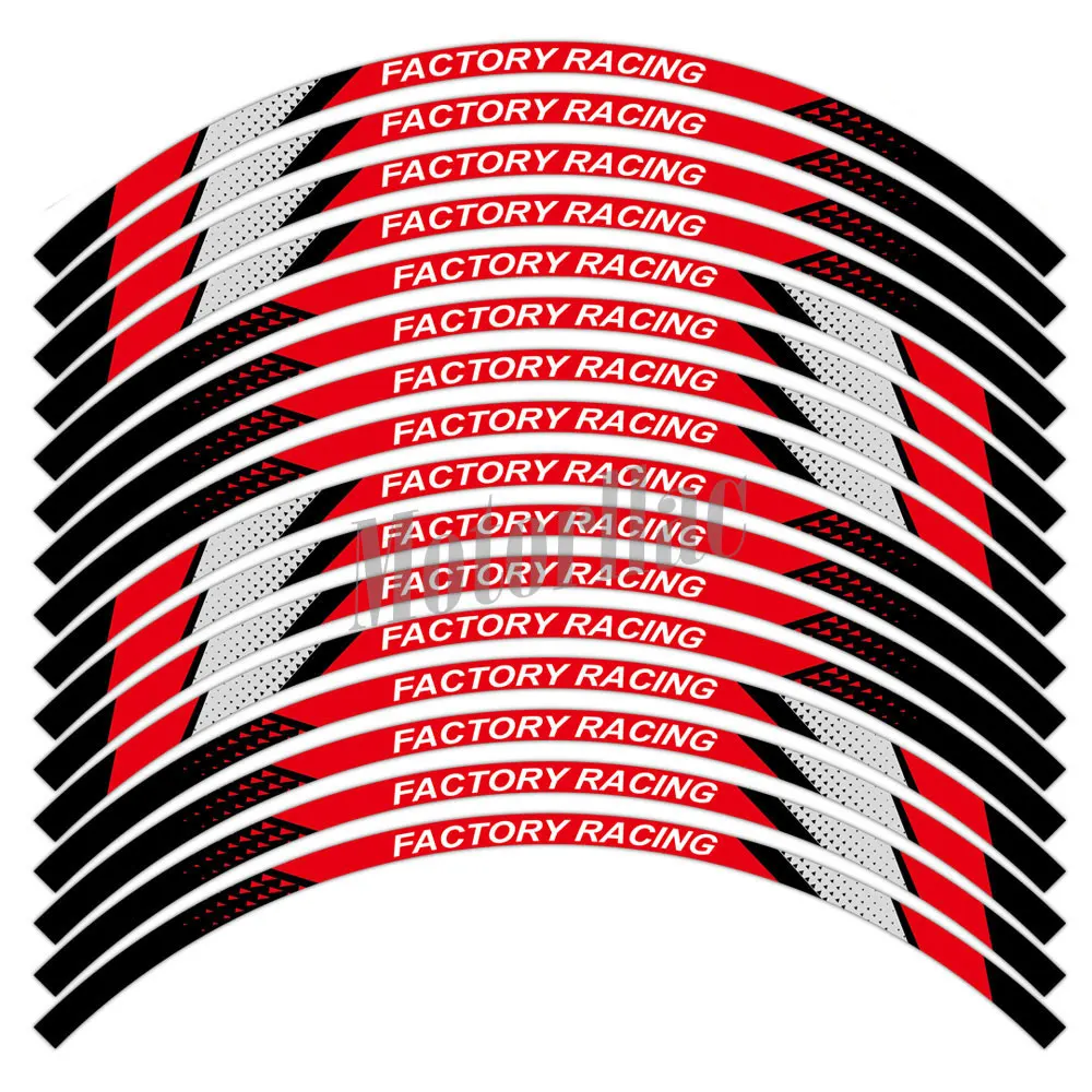

Светоотражающая наклейка на колесо мотоцикла, наклейка 10/12/17/18 дюймов, полоса обода, аксессуары для ступицы, водонепроницаемая для Ducati Honda Yamaha Suzuki KTM