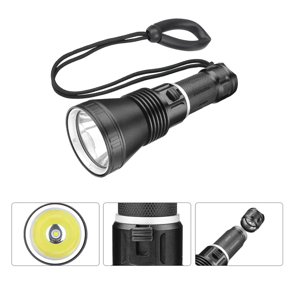 

LED Ultra Bright Video Fill Flashlight Light Aluminum Alloy Waterproof Emergency Supplies Torch for Outdoor Diving