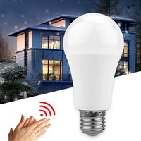 led sound motion sensor bulb 5w 7w 9w 12w e27 220v led white light bulb for stair hallway night light pathway lampada led lamp