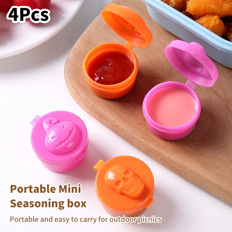 4 шт. пластиковые мини-бутылки для соуса