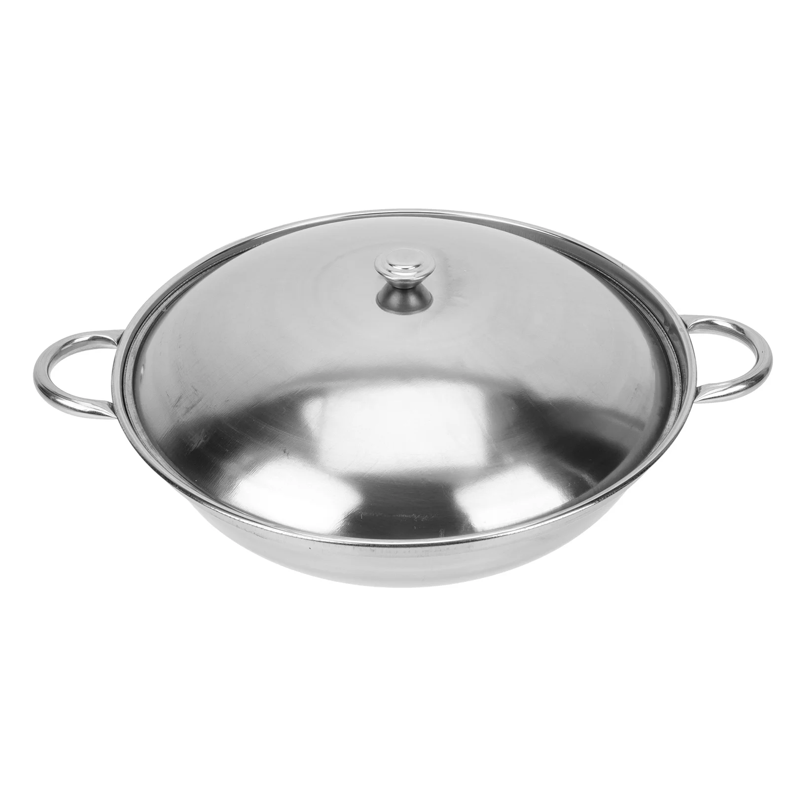 

Pot Pan Steel Stainless Cooking Pots Hot Ramen Fry Pans Shabu Pasta Wok Stockpot Cooker Noodle Metal Sukiyaki Soup Set Frying