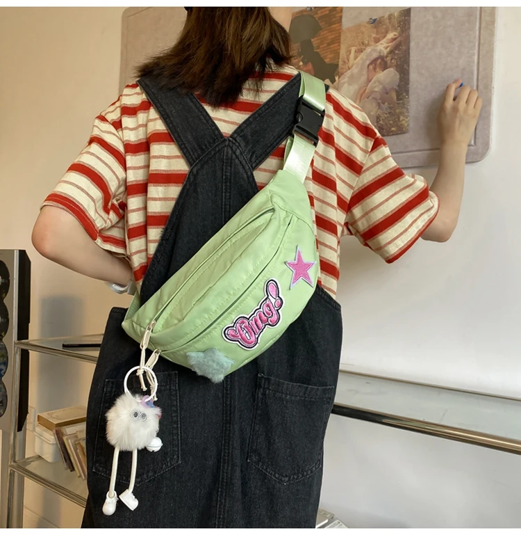 Милая нагрудная сумка Miyagawa Женская Студенческая Повседневная через плечо с