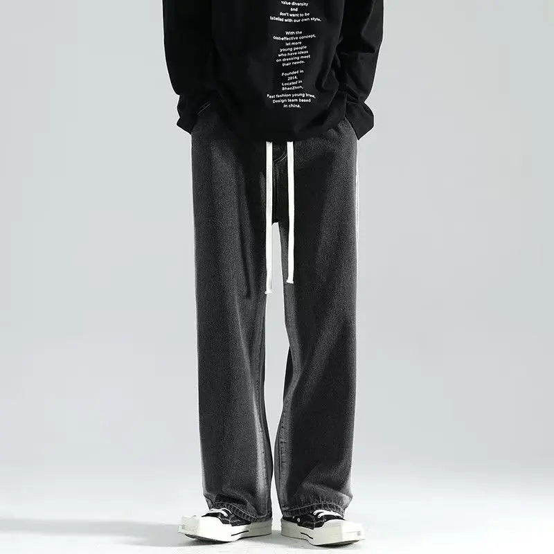 Джинсы-карго Y2k для мальчиков узкие джоггеры-трапеции мужские Celana Jin панталоны