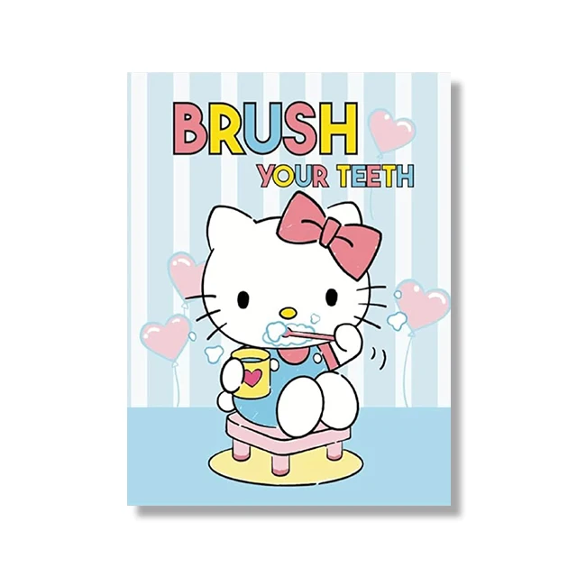 

MINISO холст с принтом Куроми и Hello Kitty