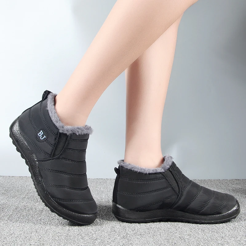 Winter Sneakers For Man Female Snow Botines 2022 Black Botas Femininas Waterproof Keep Warm Snow Botas Hombre Winter Boot Unisex