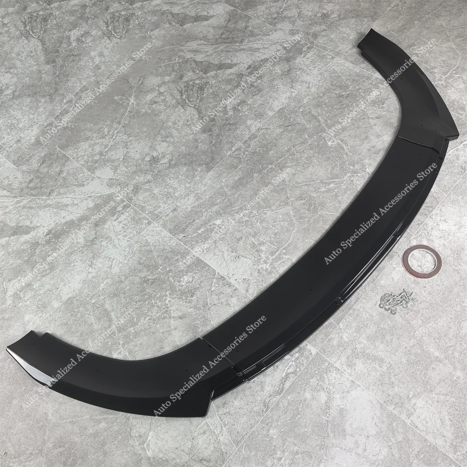 Глянцевый черный передний бампер из АБС-пластика спойлер разделитель диффузор