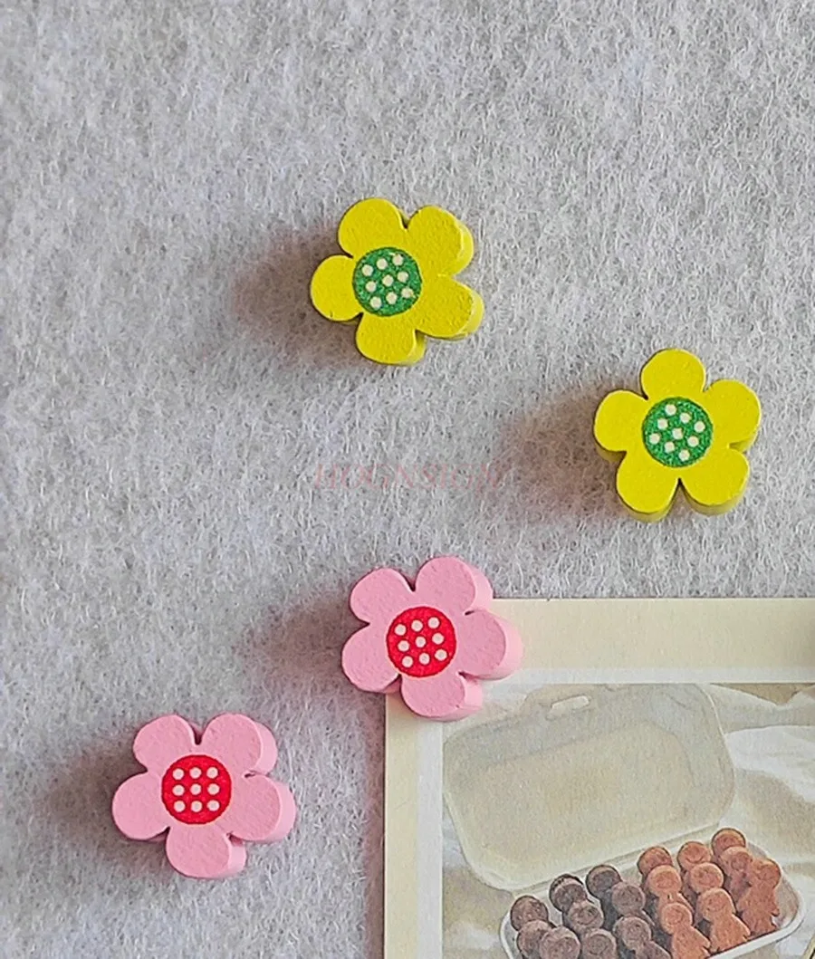 20 шт. разноцветные деревянные цветы булавки бревна цветов сливы доски из мягкого