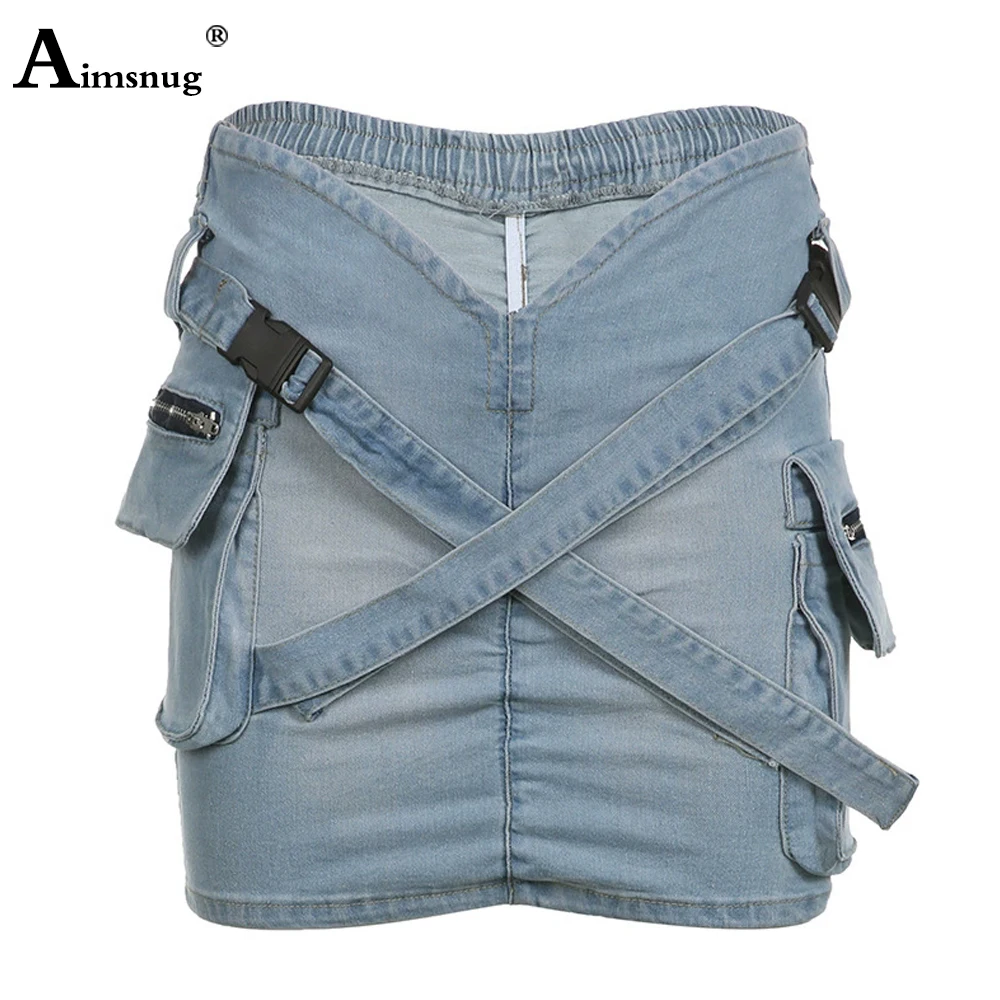 Aimsnug Женские джинсовые юбки