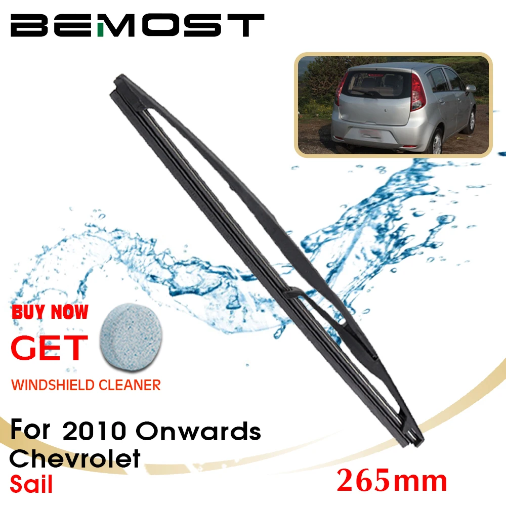 BEMOST Car Rear Windshield Wiper Arm Blade Brushes For Chevrolet Sail 2010 Onwards Hatchback 265MM Windscreen Auto Styling