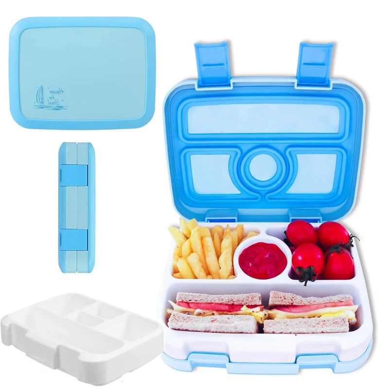 

Portable 4/5 Compartments Kids Lunch Box for School Children Lunchbox with Compartment Lunch Bento Box Food Container