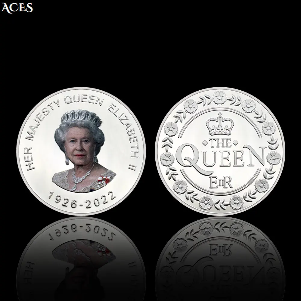 

Queen of England 1926-2022 Silver Coin Collectibles Forever Elizabeth II Commemorative Coin In Capsule Souvenir Coin Gift