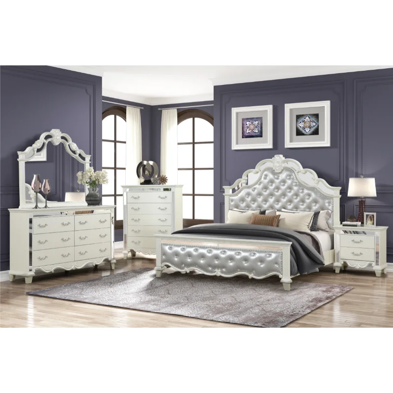 

[Flash Deal]Milan Mirror Frame White Wooden Box Is Now Made of Artificial Wood+solid Wood Detachable Hardware Luxury Design