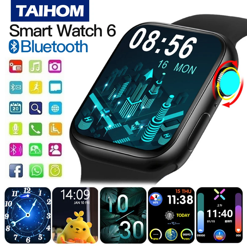 

Taihom HW22 Pro Smart Watch for Man Women 1.75 HD Display IP67 Waterproof Luxury Android Wristwatch Bluetooth Call Message Sport
