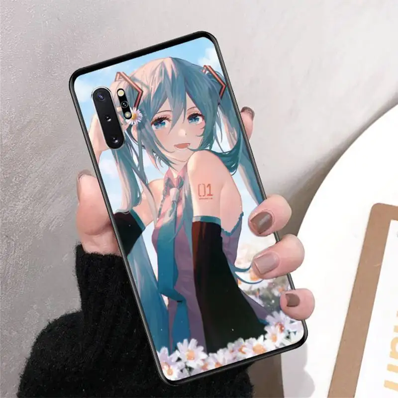 Телефонный чехол BANDAI Hatsune Miku для Samsung Note 5 7 8 9 10 20 pro plus lite ultra A21 12 72 |