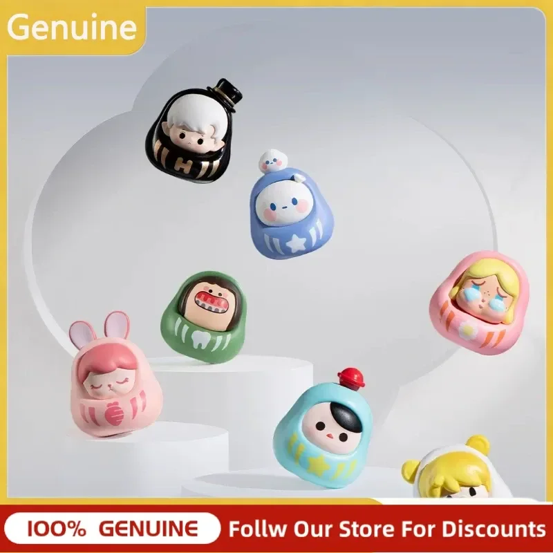 Фото Новая мини-фигурка Pop Mart Skullpanda Pop Bean Daruma: милый коллекционный сувенир для дома и рабочего стола, подарок-сюрприз для взрослых коллекционеров хобби №3