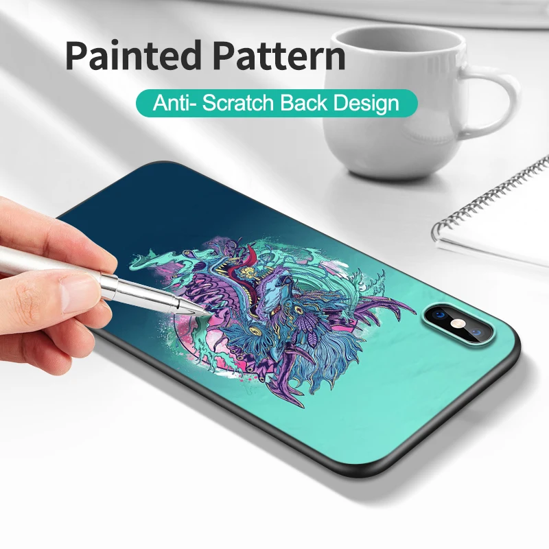 Black tpu Case For Samsung galaxy S23 S22 S20 S21 FE PLUS ultra+S10 E lite cover DRAGON TATTOO JAPANESE