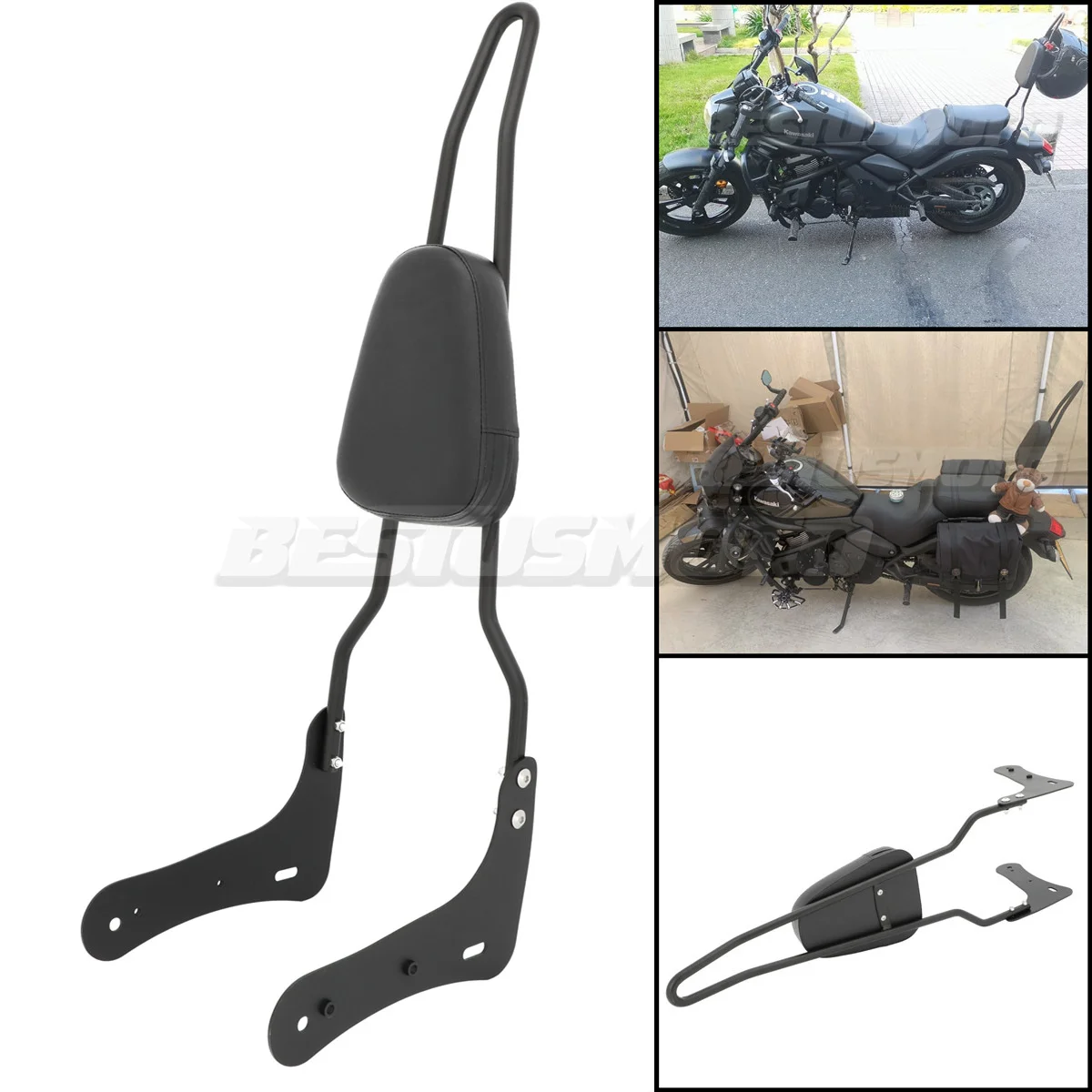 

Motorcycle Backrest Sissy Bar For Kawasaki Vulcan 650 S EN650 VN650 S650 650cc 2015 2016 2017 2018 2019 2020 2021 2022