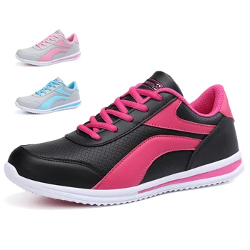 Women Golf Shoes Leather Breathable Summer Mesh
