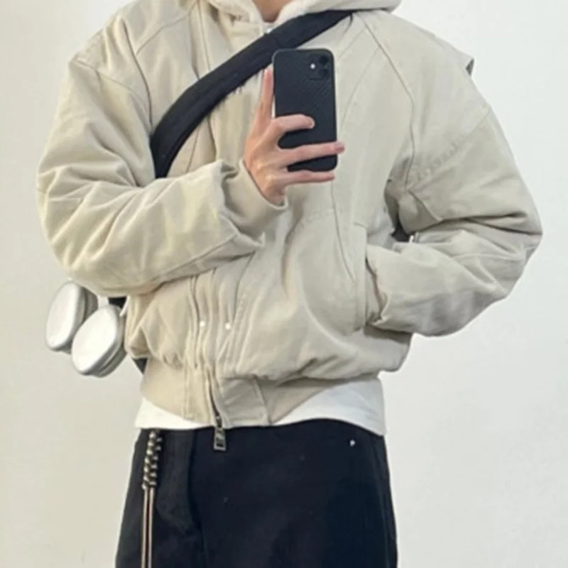 FEWQ бархатное пальто мужское осенне-зимнее новое американское винтажное стильное