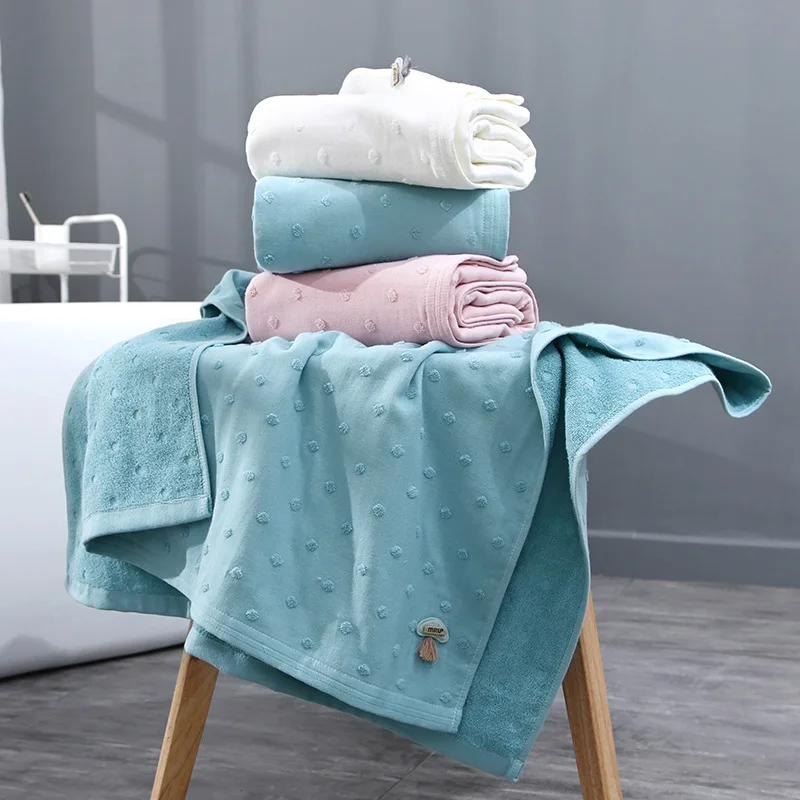 Набор хлопковых банных полотенец для взрослых и детей большая ванная комната