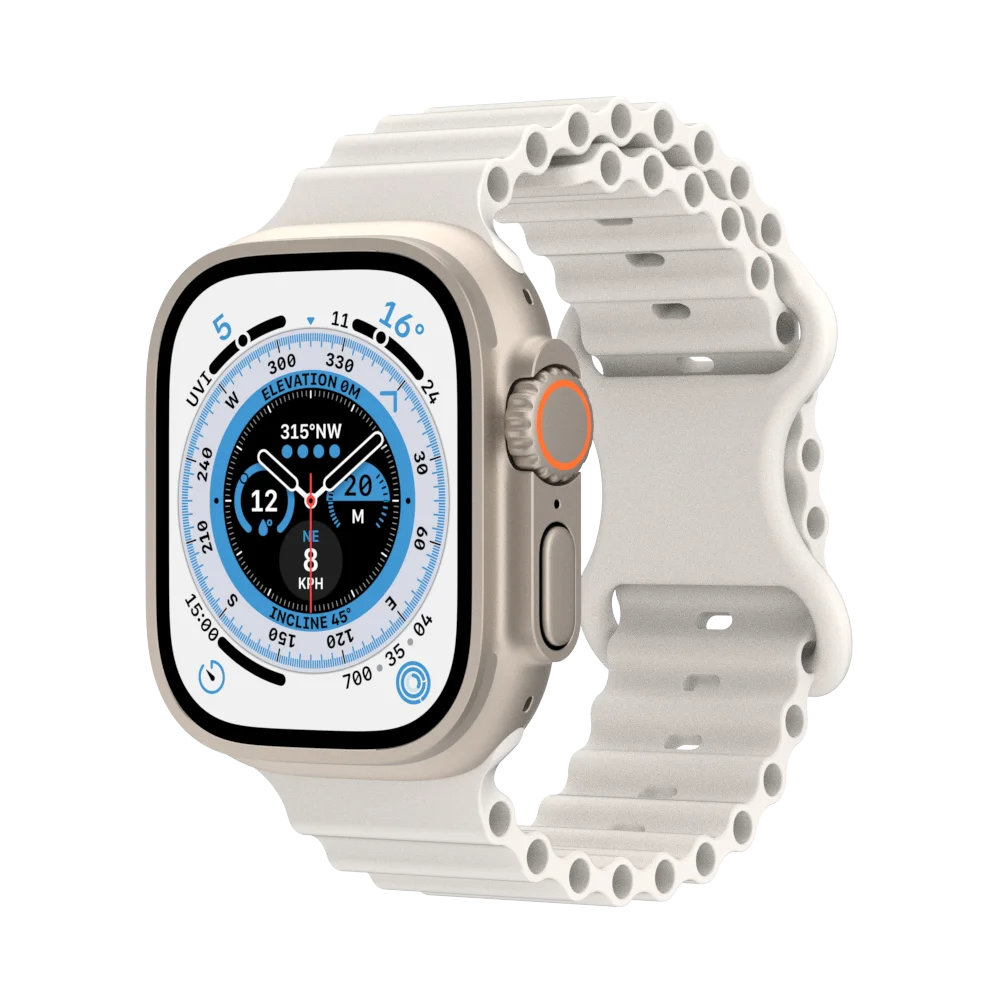 Ocean Strap for Apple Watch Band Series 8 7 Ultra 49mm 45mm 41mm Silicone Correa Bracelet 44 40 42 38mm IWatch Serie 6 Se 5 4 3