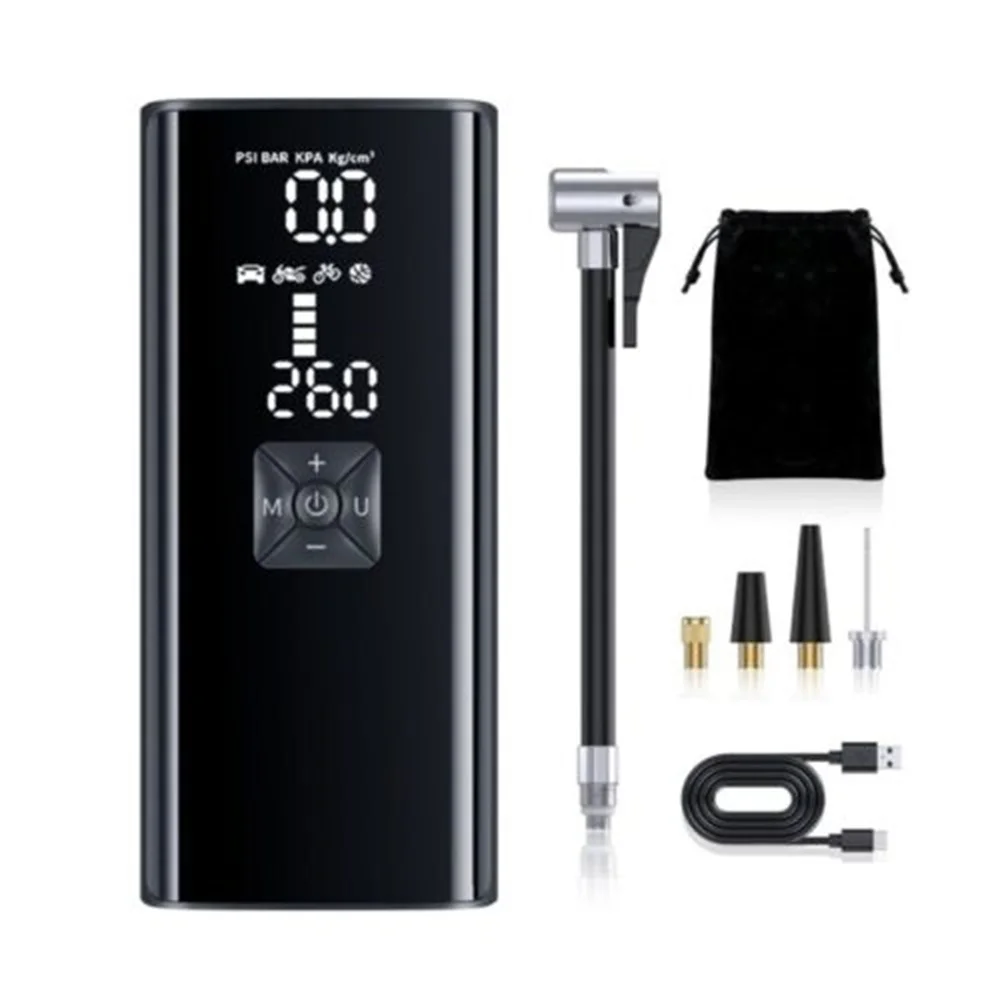 

Портативный автомобильный воздушный компрессор, 6000 мАч, 12 В, фунт/кв. Дюйм