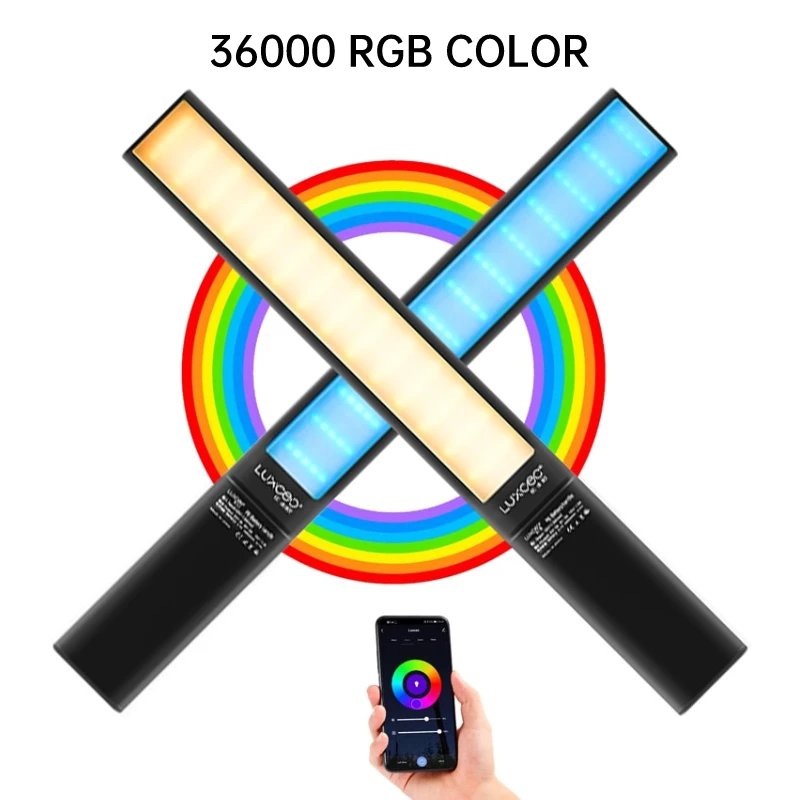 LUXCEO P6 светодиодный Bar Tuya управление через приложение RGB 2500K-6500K перезаряжаемое видео фото заполняющее устройство для фотографа Youtuber