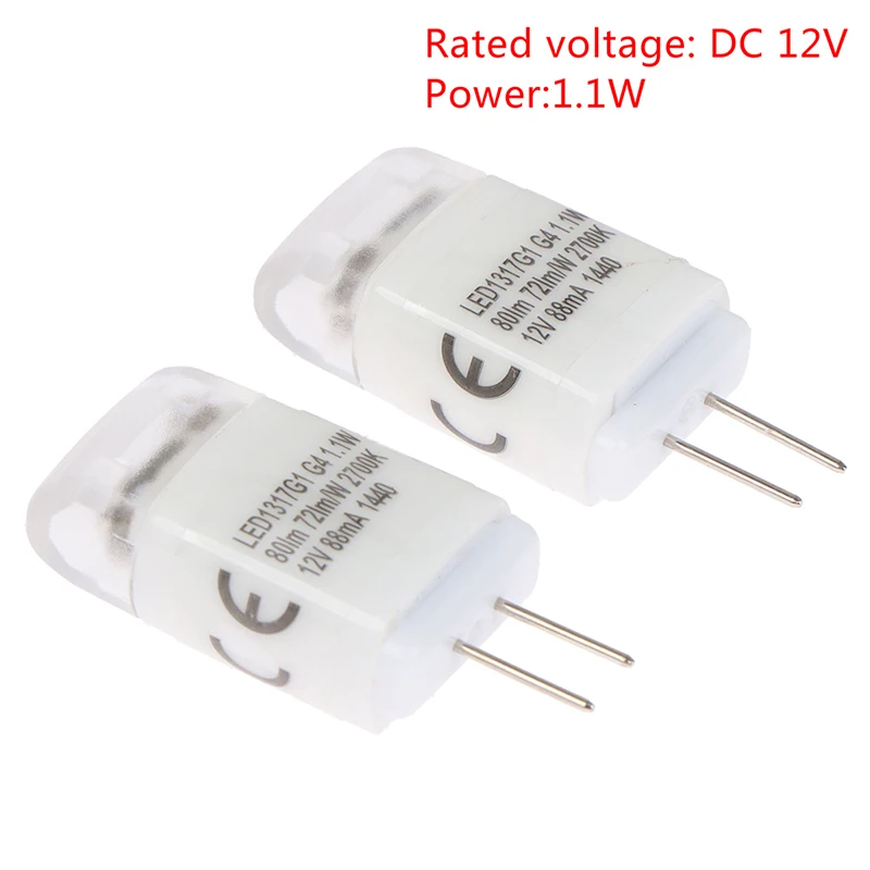 

2PCS G4 DC 8V-36V 1.1W LED Lamp Beads Spotlight Lighting Replace Energy-saving Lamps Crystal Lamp Plug-in 12V 24V