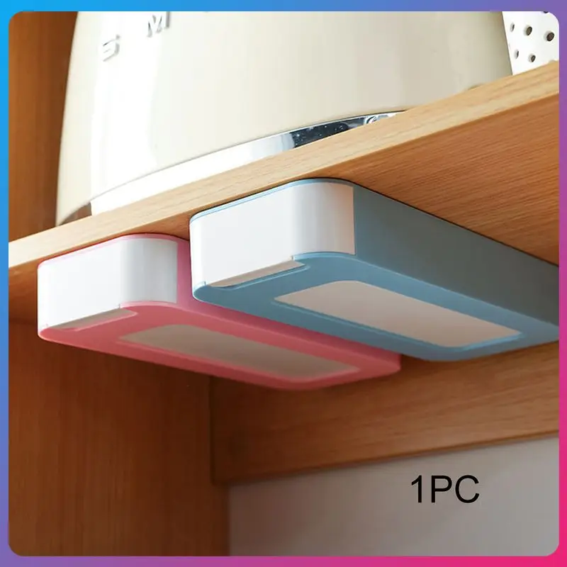 

Wall-mounted Self Stick Drawer Storage Box Home Punch-free Case Home Office Stationery Organize Bin Under Desk Stand Box