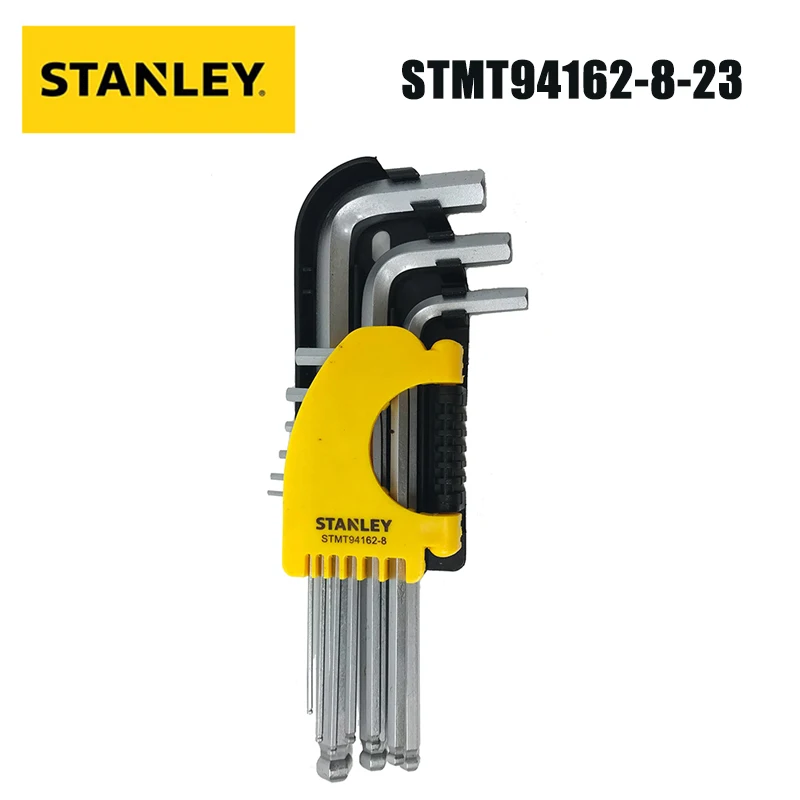 

Stanley STMT94162-8-23 Metric Long Ball Head Hex key Box Hexagonal Screwdriver 9-Piece Set of Hardware Tools.