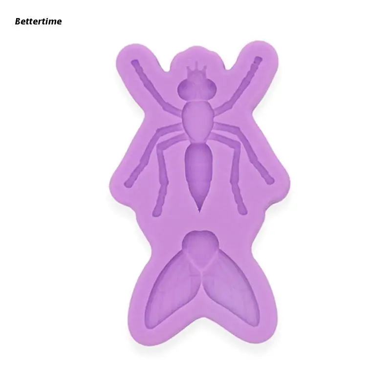 

B36D Flies Silicone Fondant Molds for Cupcake Topper Cake Decorating Candy Chocolate