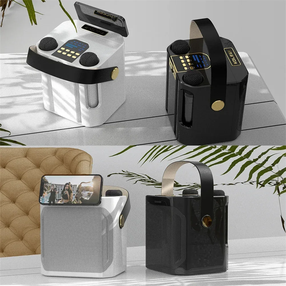 S882 Караоке-машина с двумя микрофонами Изменение голосовых функций Портативный