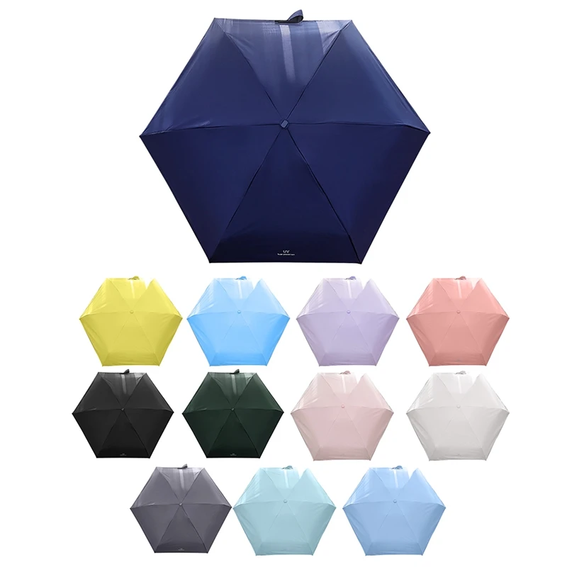 

Travel Umbrella Mini Portable Lightweight Compact Parasol Windproof Compact Folding Umbrella for Sun