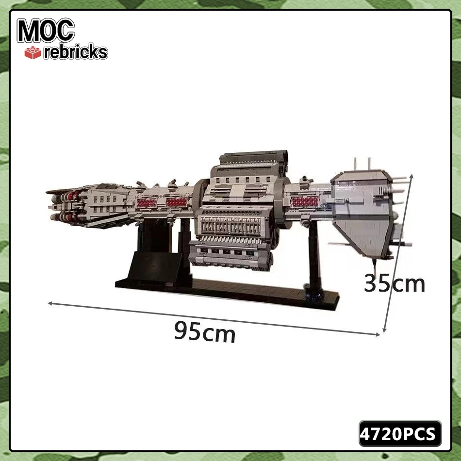 MOC Серия Космической Войны Агамемнон Тяжелое Огнестрельное Оружие Модель Строительных блоков Креативные Детские Игрушки Хобби Подарки на Праздники.