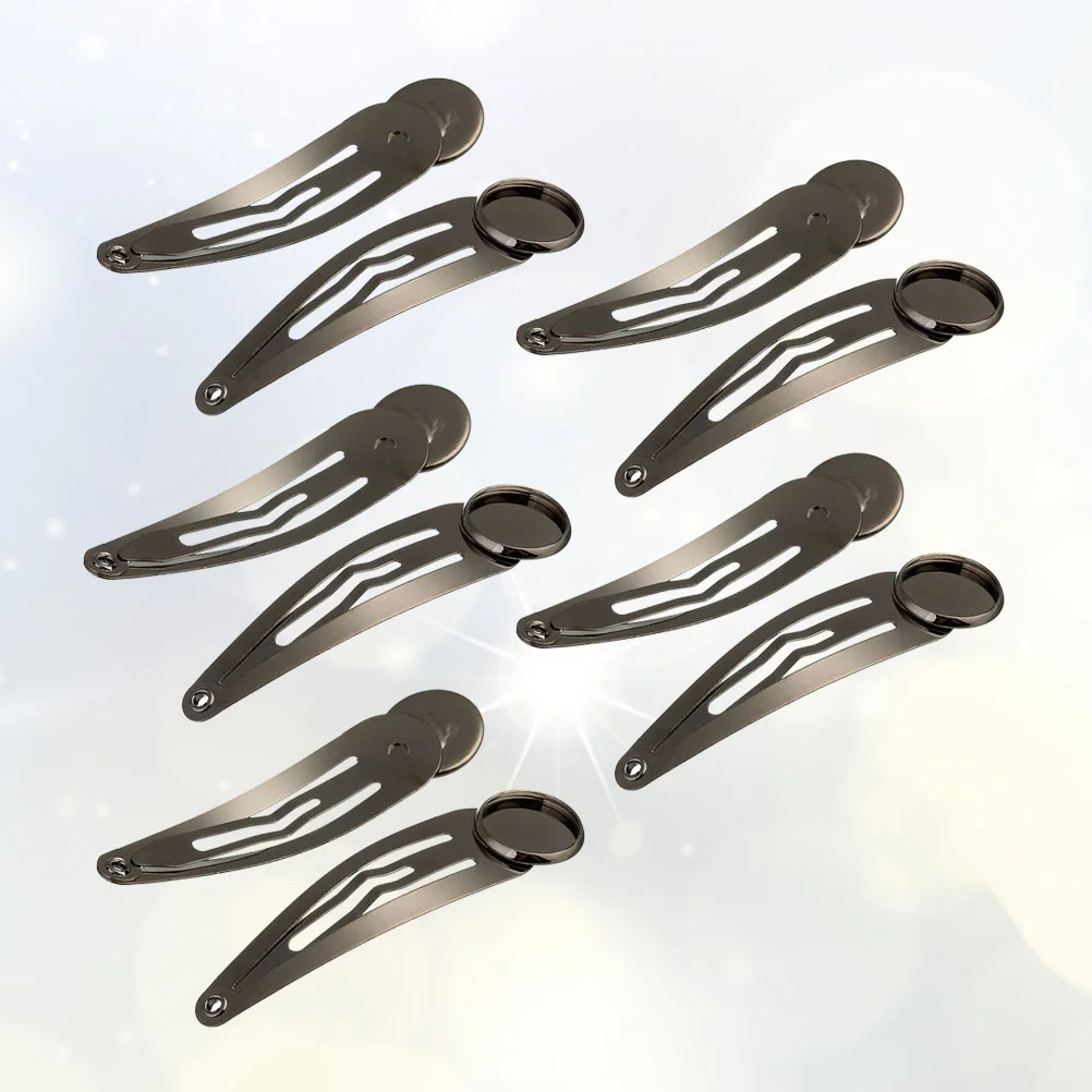 10 Pcs Hairpin Women's Clips for Girls Blank Bases Barrettes Bobby Pins Accessories