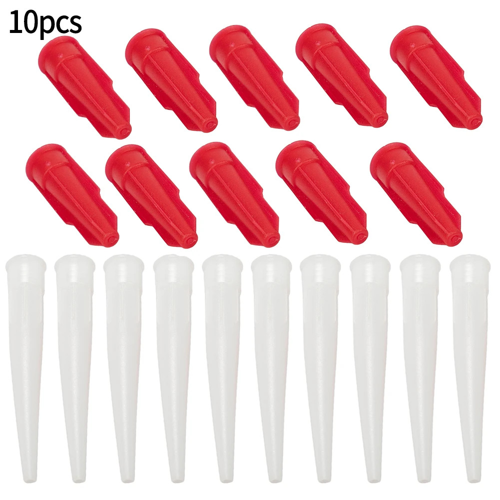

10 Pcs Silicone Tube Nozzle Cap Re-Sealable Mastic Cartridge Spare Nozzles Screw Cover For Gaps/wall Tiles The Sealant Tool Kit