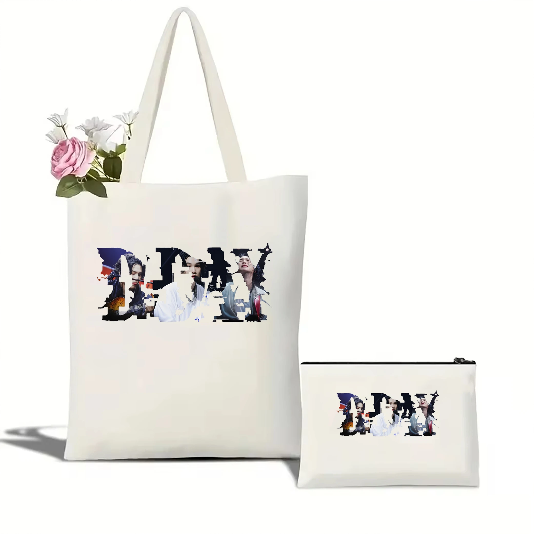 Деловая Большая Сумка D-Day. Женская Модная Холщовая На Плечо С Принтом Фильмов.