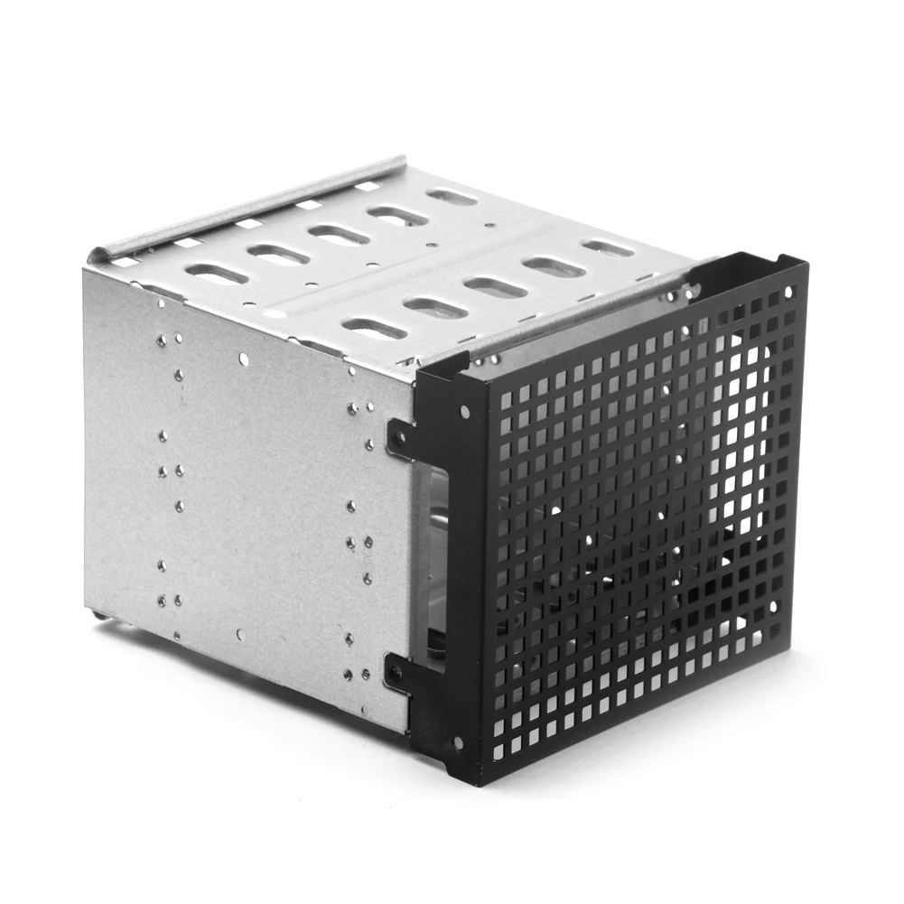 

Space Detachable DIY Hard Drive Disk Tray Cage Rack Detachable Storage Expansion Cage Rack 5.25 inch to 5x3.5inch