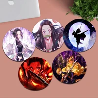 anime demon slayer round office computer desk mat table keyboard big mouse pad laptop cushion non slip office desk accessories