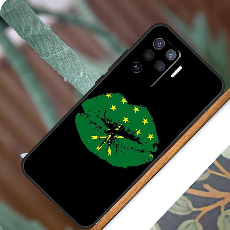 Adygea Circassian флаг для OPPO A17 A16 A15 A79 A58 A78 A98 A74 A94 A77 A5 A9 A96 A76 A52 A72 A53S A54S A57S чехол