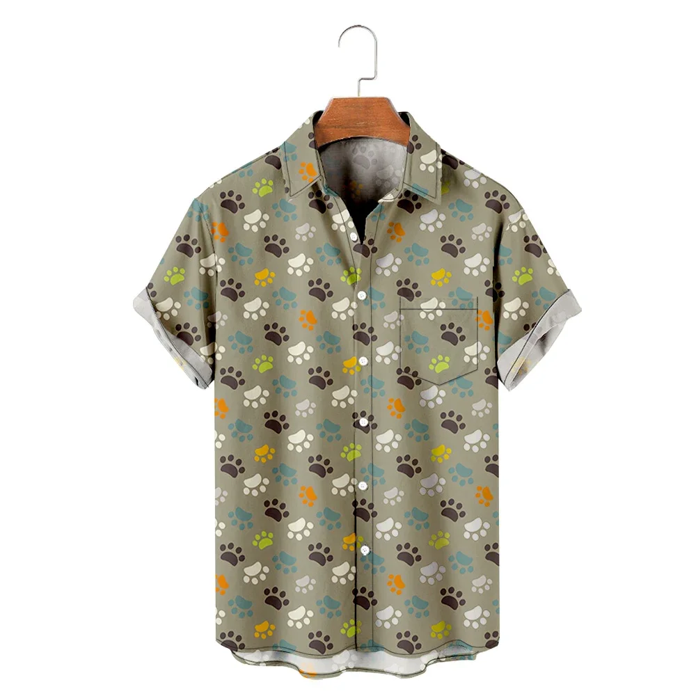 

Гавайская футболка Y2K Мужская, модная уютная Повседневная пляжная рубашка оверсайз с короткими рукавами и 3D-принтом животных, Топ