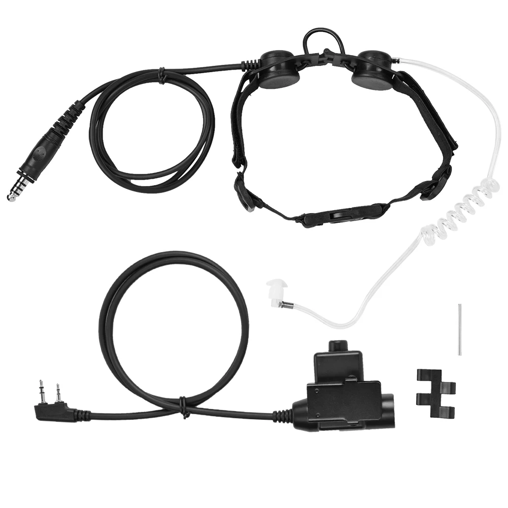 

Z Tactics Throat Microphone Headset With PTT Accessory for CS Combat Games Walkie Talkie throat throat throat throat