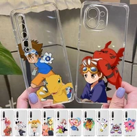 bandai anime digimon phone case for samsung a51 a52 a71 a12 for redmi 7 9 9a for huawei honor8x 10i clear case