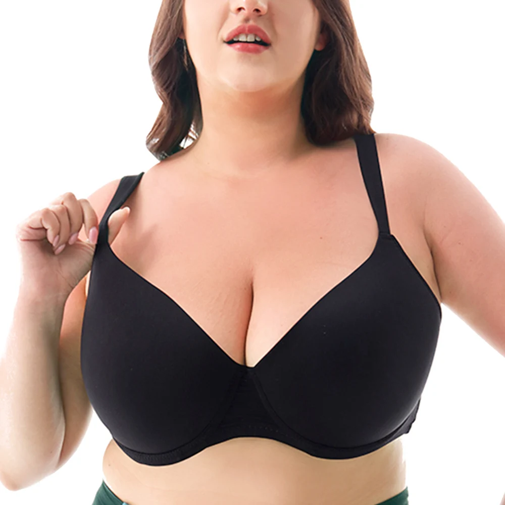 New Bras For Womens Large Size Bra Adjusted-straps Brassiere Sexy Women's Underwear Top Plus Size Underwear C D DD E F Cup