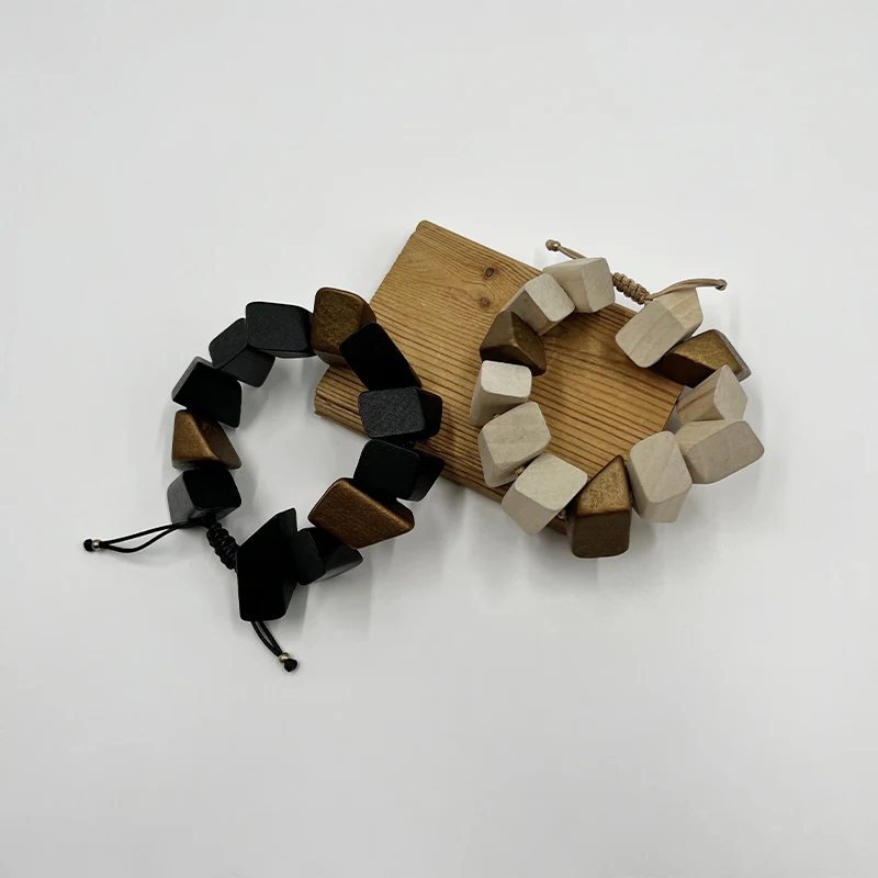 Браслеты Женские в стиле бохо с деревянными бусинами