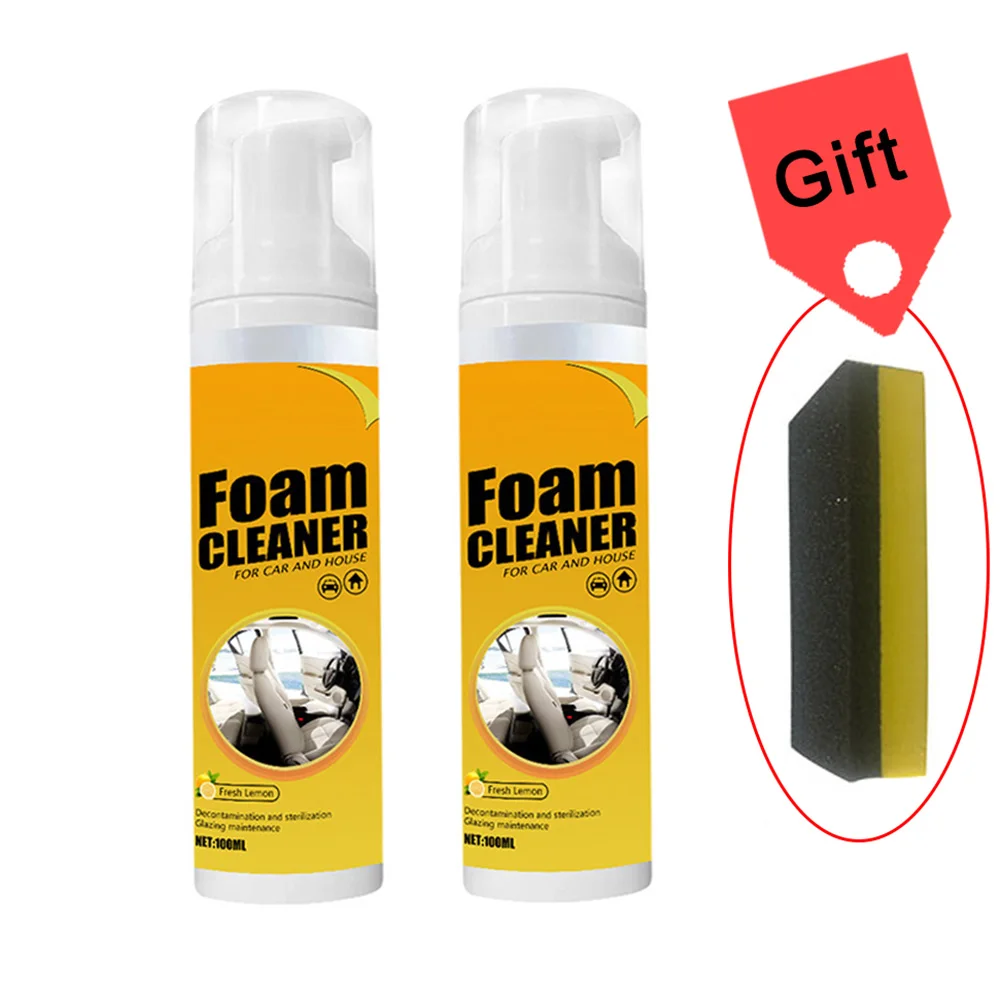 

2Pcs Multi-purpose Cleaner Foam Spray Rust Remover Anti-aging Cleaning Protection Car Interior Auto Accessories 30/60/100/150ML